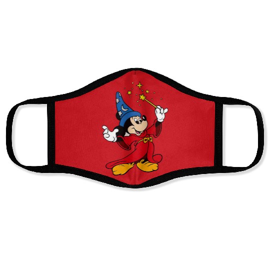 Disney Fantasia Sorcerer Mickey Mouse Magic Wizard  Face Masks, Fantasmic Disney Face Masks
