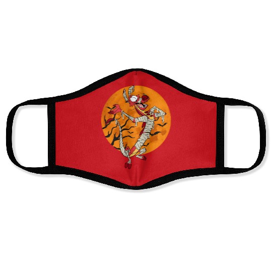 Disney Mulan Mushu Mummy Halloween Face Masks, Mummy Mushu Halloween Face Masks, Trick Or Treat Face Masks