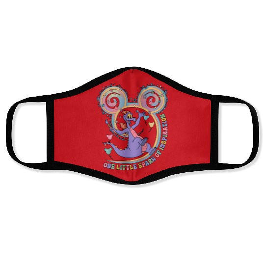 One Little Spark Of Inspiration  Face Masks, Disney Figment Dragon Face Masks