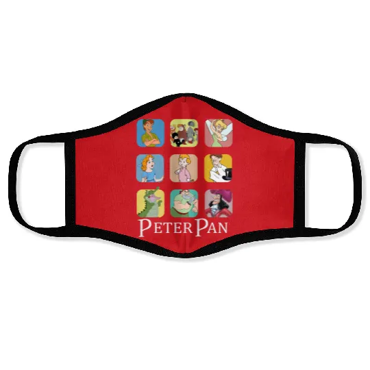 Disney Peter Pan Characters Face Masks, Peter Pan Face Masks