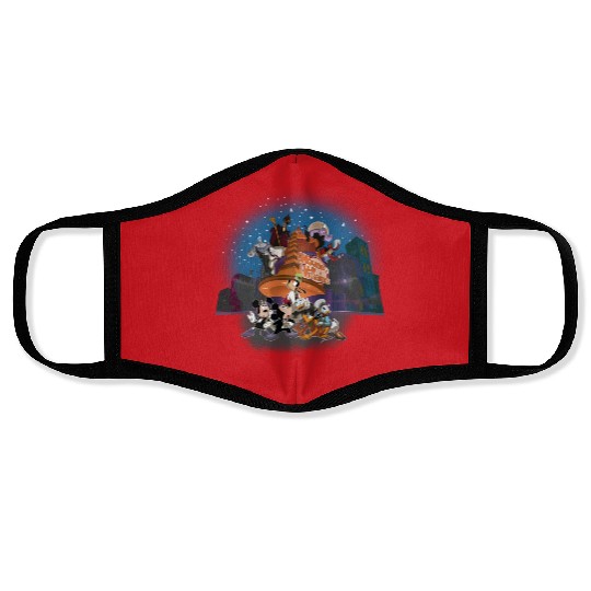 Vintage Mickey's House of Villains Face Masks, Retro Disney Halloween Face Masks, Disney Villians Halloween Party Tees, WDW Magic Kingdom Face Masks