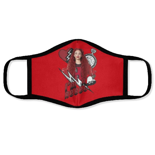 The Rise Of Red Im A Rebel Red Face Masks, Disney Descendants 4 Movie Face Masks, Birthday Girl 2024 Trip Face Masks