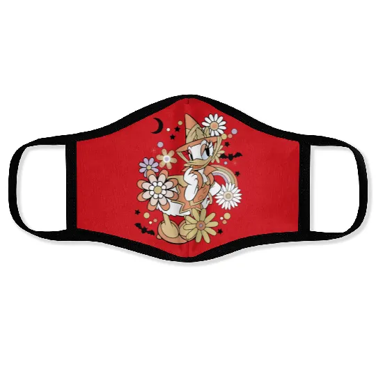 Daisy Duck Floral Halloween Face Masks, Vintage Disney Halloween Face Masks