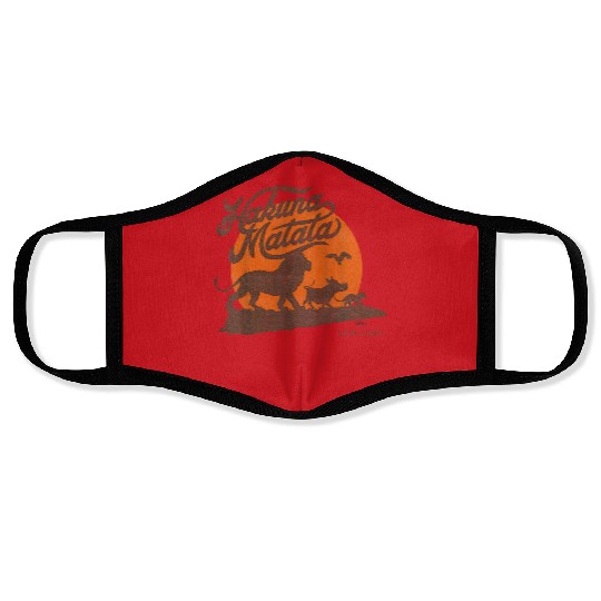 Disney  The Lion King Simba Timon And Pumba Hakuna Matata Face Masks