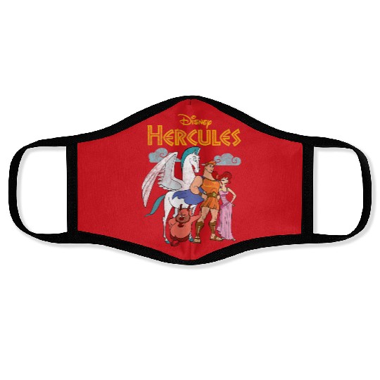 Disney Hercules Classic Hero Group Shot  Poster Face Masks