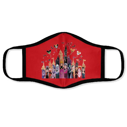 Disney Castle Villains Face Masks, Retro Disney Villains Face Masks