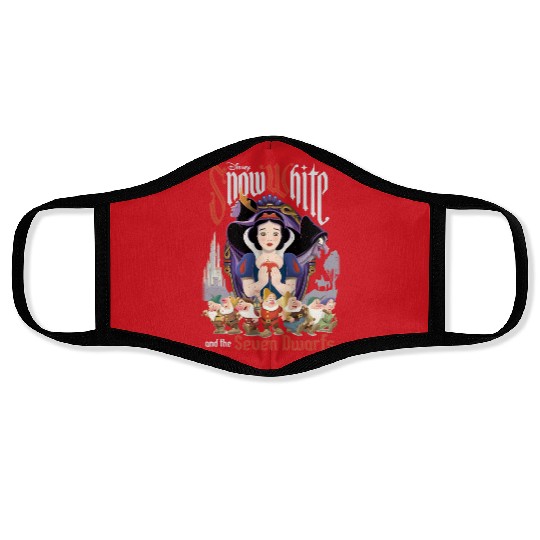 Retro Disney Snow White And The Seven Dwarfs Face Masks, Disney Snow White Face Masks