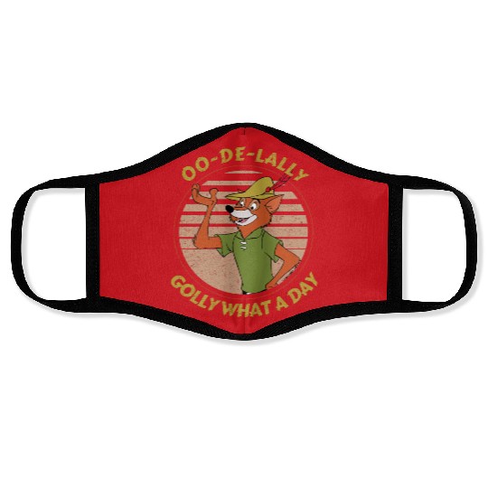 Retro Disney Robin Hood Oo De Lally Golly What A Day Face Masks, Cartoon Face Masks, Cute Face Masks, Gift For Family