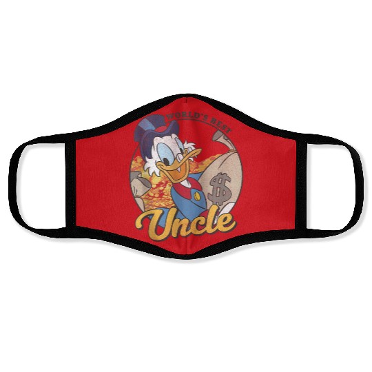 Disneys Ducktales Scrooge Mcduck World's Best Uncle Face Masks