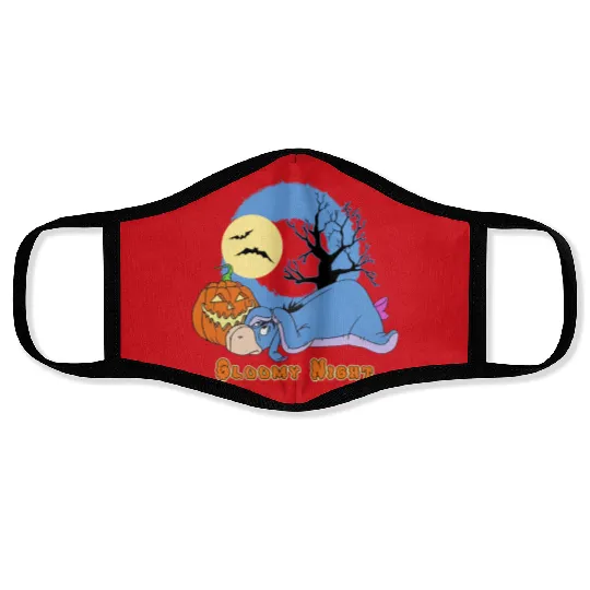 Bloomy Night Eeyore Halloween Face Masks, Disney Eeyore Winnie The Pooh Halloween Face Masks