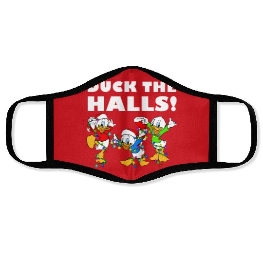 Disney Ducktales Christmas Lights Face Masks, Duck The Halls Face Masks