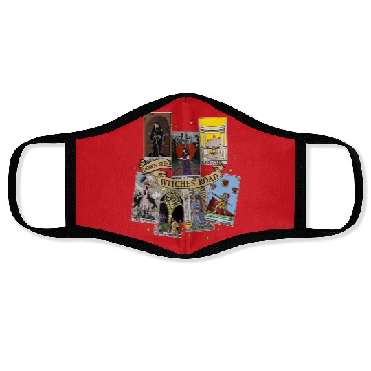 Agatha All Along Tarot Cards Face Masks, Marvel Show Disney, Agatha Harkness Down The Witches