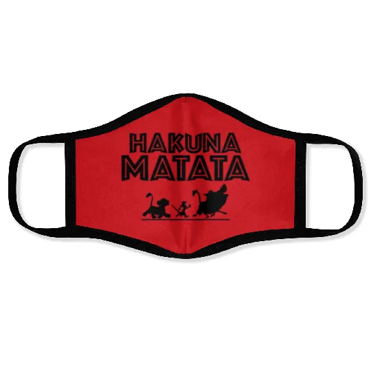 Hakuna Matata Face Masks, Disney Face Masks, Lion King Face Masks, Hakuna Matata Disney Face Masks