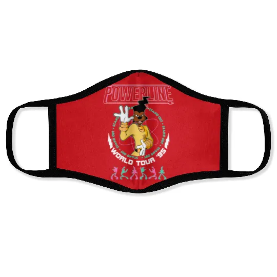 Disney Powerline Goofy Movie Face Masks, Disney Goofy Movie Powerline