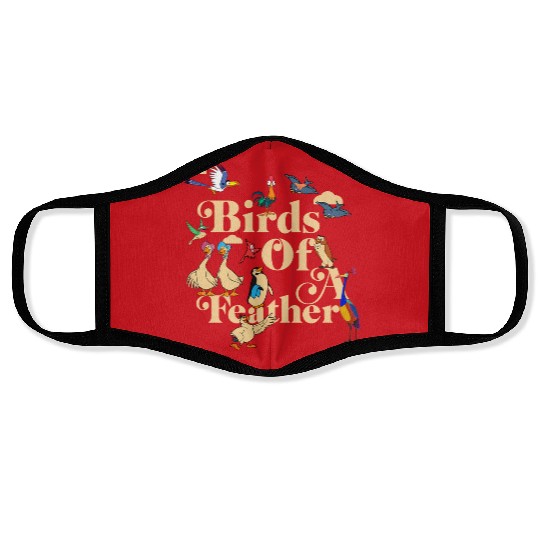 Disney Bird Characters Bird of a Feather Face Masks, Hei Hei Kevin Zazu Matching Face Masks