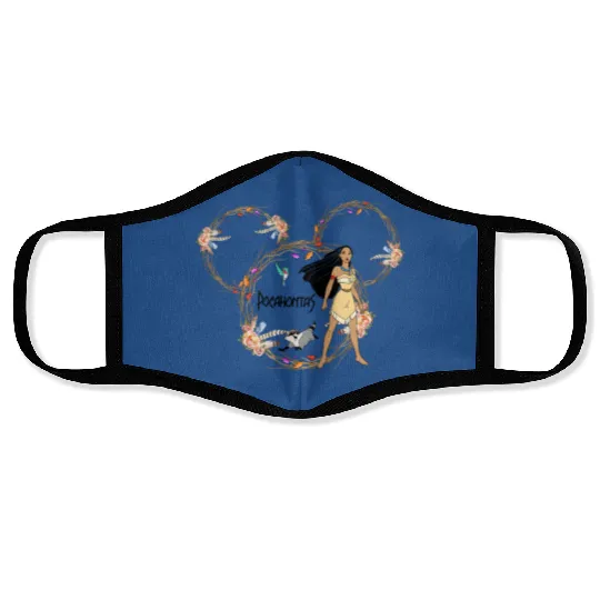 Pocahontas Face Masks, Disney Princess Face Masks