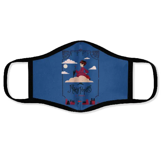 Vintage Disney Mary Poppins  Face Masks, Retro Poppins Apothecary Mary Poppins Face Masks