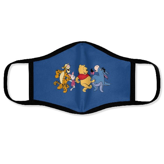 Winnie The Pooh Dancing Face Masks, Winnie The Pooh and Friends Face Masks, Piglet, Eeyore, Tigger, The Pooh Face Masks, Disney Family Face Masks