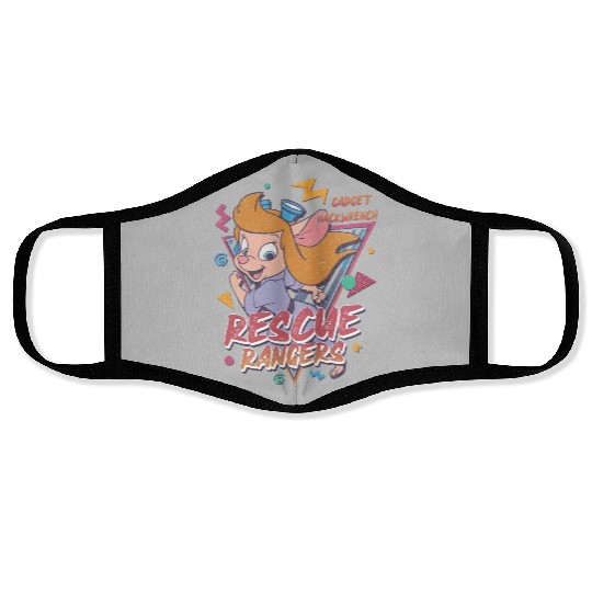Gadget Hackwrench Face Masks, Retro Disney Face Masks, Rescue Rangers Face Masks, Chip and Dale Face Masks