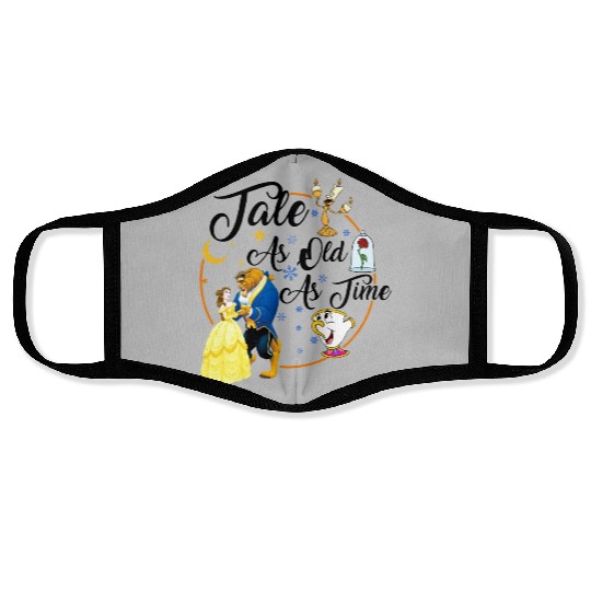 Tale as Old as Time, Beauty and the Beast Face Masks, Disney Couple Face Masks,  Family Vacation Face Masks