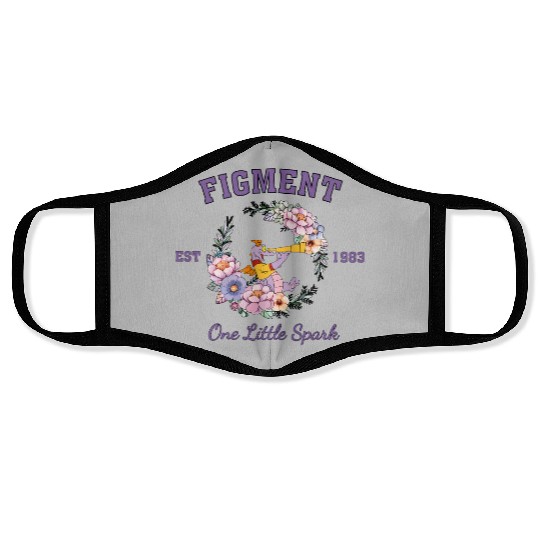 Disney Figment Face Masks, Purple Dragon Face Masks, Figment Est 1983 Face Masks