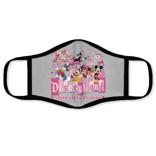 Disneyland Sweethearts Nite Face Masks, Mickey and Friends Valentine's Day Face Masks