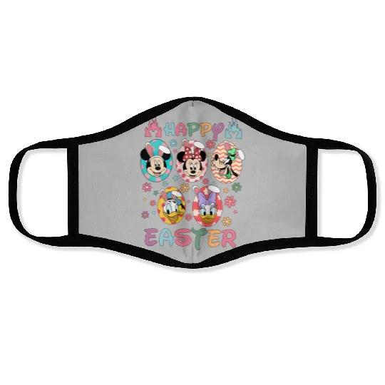 Happy Easter Day Face Masks, Mickey Easter Egg Face Masks, Mickey and Friends Disney Easter