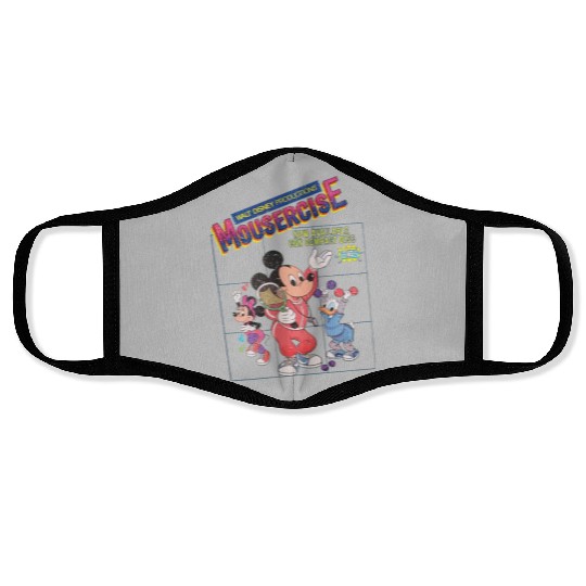 Vintage Disney Mousercise 90's Face Masks