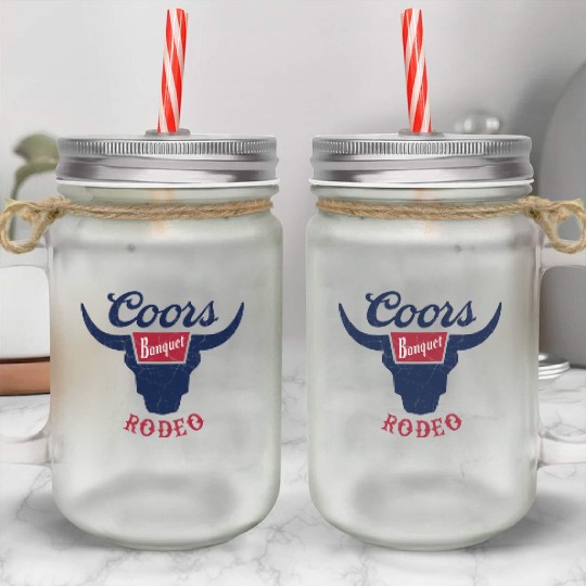 CCOORS Banquet Rodeo Mason Jar Cups