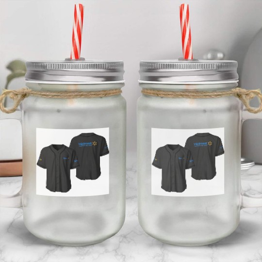 Walmart Logo Baseball Jerseys Mason Jar Cups