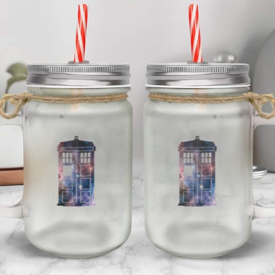 tardis Mason Jar Cups