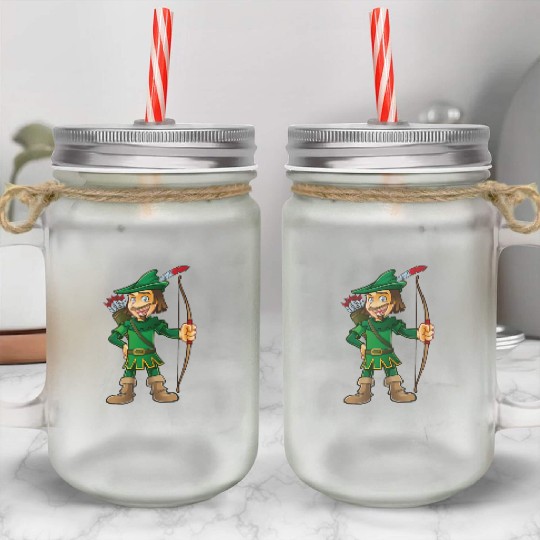 Robin Hood-arrows-bow-tale Mason Jar Cups