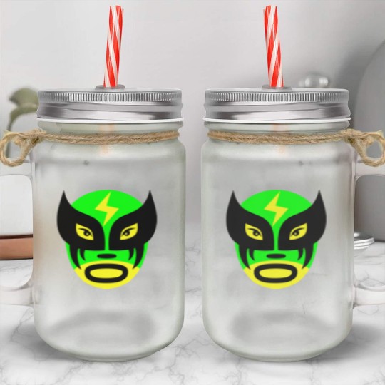 Sport vectorstock 1978393 Wrestling Maske 004 Mason Jar Cups