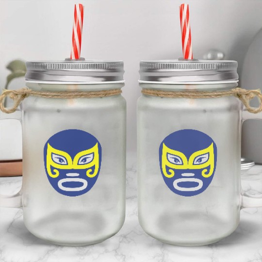 Sport vectorstock 1978393 Wrestling Maske 011 Mason Jar Cups