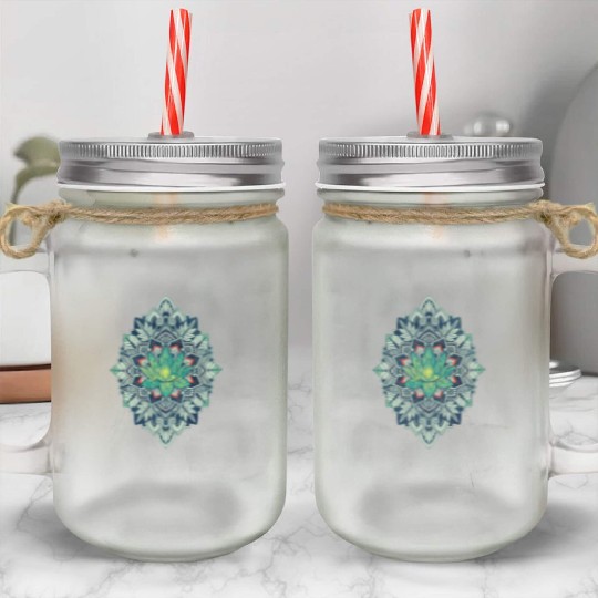 Lotus of The Mandala Mason Jar Cups