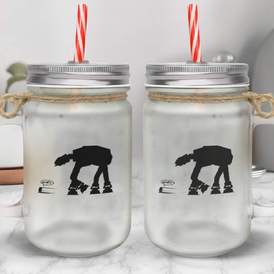R2D2 vs AT-AT Mason Jar Cups