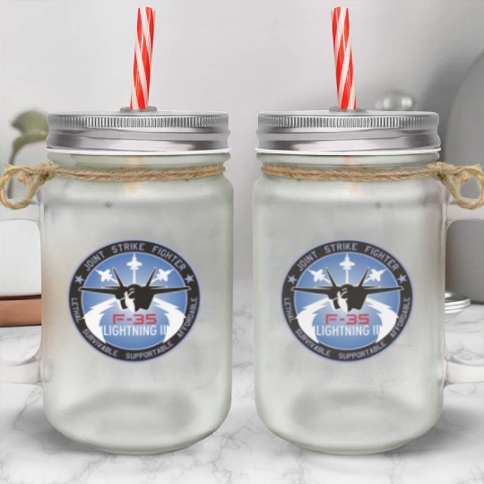 F-35 Lightning II Mason Jar Cups