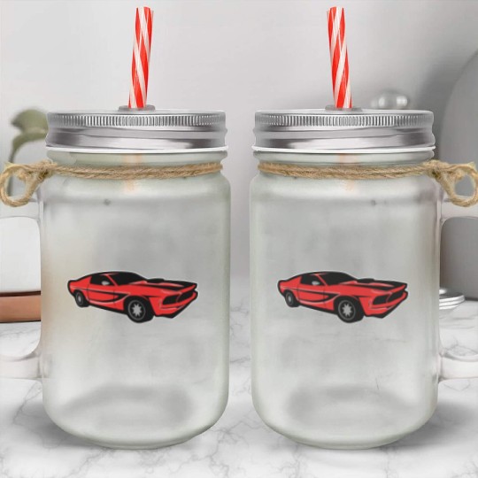 American Muscle Car Mason Jar Cups