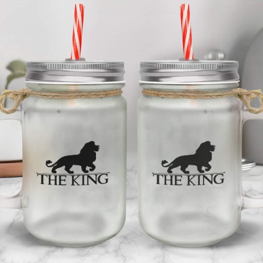 the king disney game Mason Jar Cups