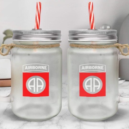 82ND AIRBORNE us army airborne ranger Mason Jar Cups