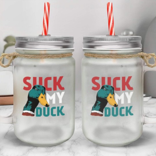 Animal Print - Suck Duck Mason Jar Cups