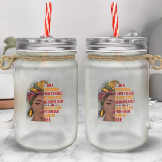 Libra woman Mason Jar Cups