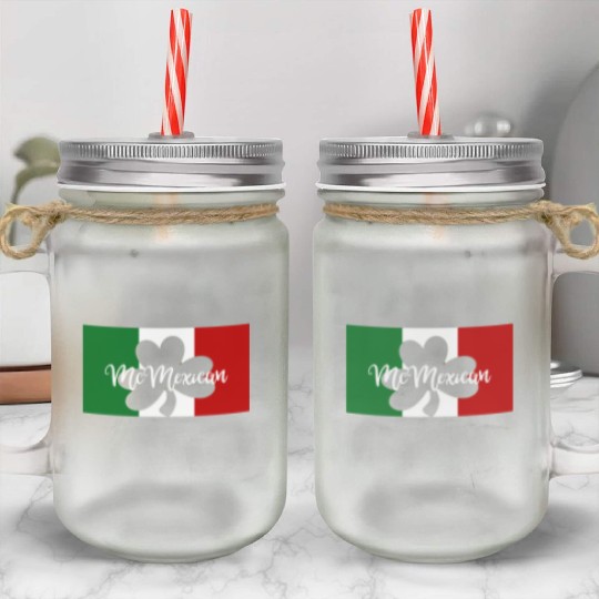 St Patricks Day McMexican Irish Mexican Mason Jar Cups