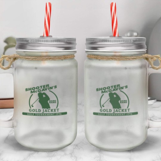 Shooter McGavin Funny Golf Mason Jar Cups