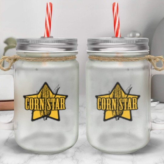 CORN STAR Farmer Mason Jar Cups