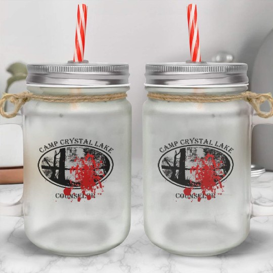 Crystal Lake Counselor Mason Jar Cups