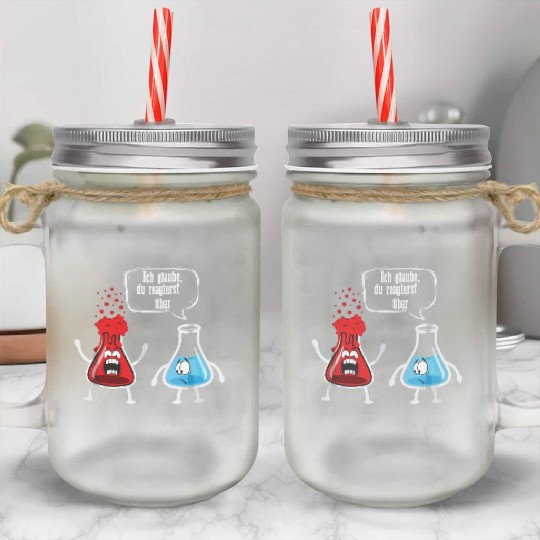 Overreacting Science Chemistry Mason Jar Cups