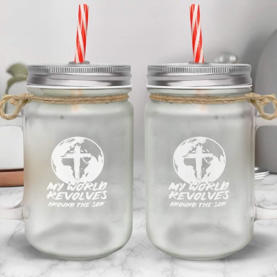 Jesu Christu Catholic Protestant Saying Church Mason Jar Cups