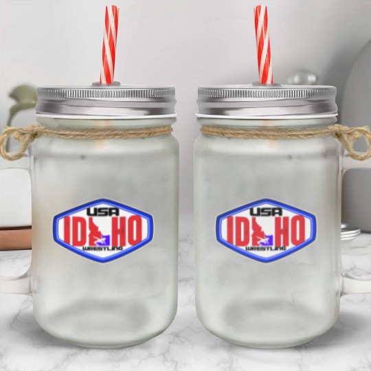 Idaho Division Team USA Wrestling Mason Jar Cups