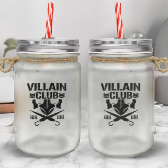 villain bullet club Mason Jar Cups
